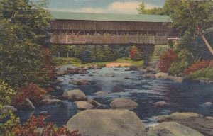 New Hampshire Jackso0n Old Covered Bridge In the White Mountains