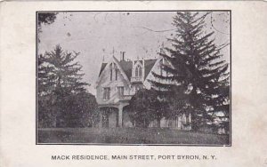 New York Port Byron Mack Residence Main Street 1909