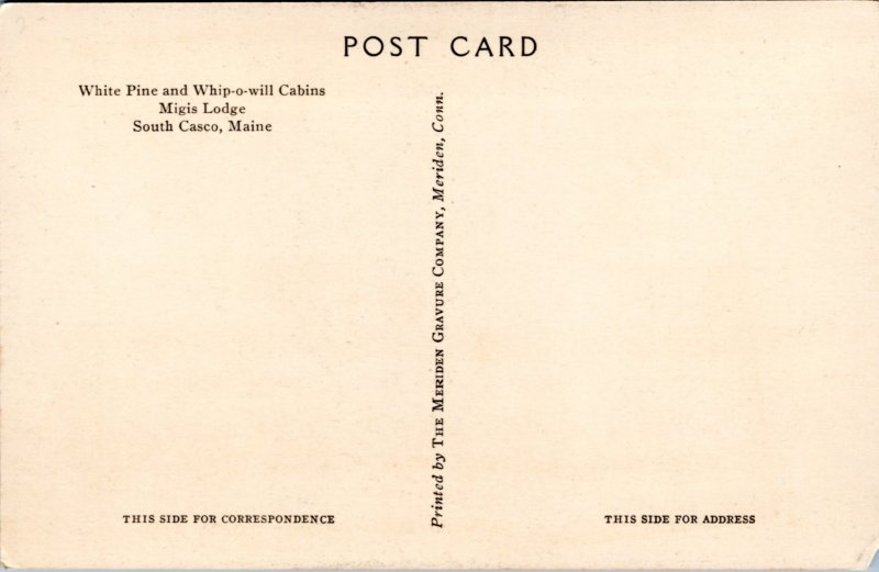 White Pine and Whip-o-will Cabin Migis Lodge