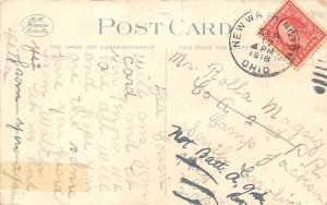 Fremont Ohio 1918 Postcard Boating on Sandusky River