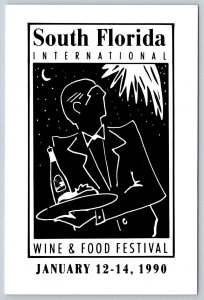 South Florida International Wine & Food Festival, Miami Beach, 1990 Postcard