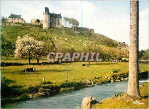 Modern Postcard Sainte Suzanne Mayenne Chateau and Erve