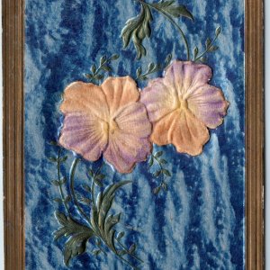 c1910s Germany Generic Unique Art Flower Embossed Layered Postcard Textured A279