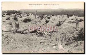 Old Postcard Chemin Des Dames Skate The California Army