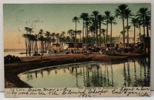 1906 Egypt Cairo Vue Generale de Bedrechen to Ridgway Pennsylvania Postcard E17