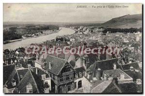 Old Postcard Joigny Vue Prize De I'Eglise Notre Dame