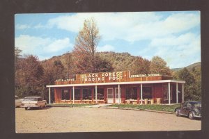 ULYSSES PENNSYLVANIA BLACK FOREST TRADING POST OLD CARS VINTAGE POSTCARD