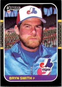 1986 Donruss Baseball Card Bryn Smith Montreal Expos sk12292