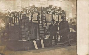 Minneapolis MN 1909 Trade Show Chicago New York Booths Real Photo Postcard