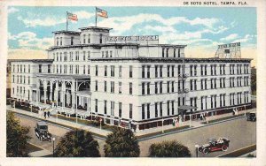 De Soto Hotel Tampa Florida 1920s postcard