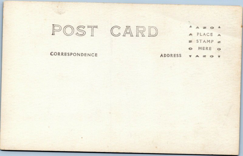 rppc postcard Wisconsin - Denmark State Bank AZO 1918-1930