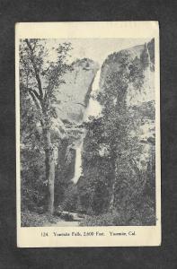 1924 Postcard Yosemite Falls 2600 Feet