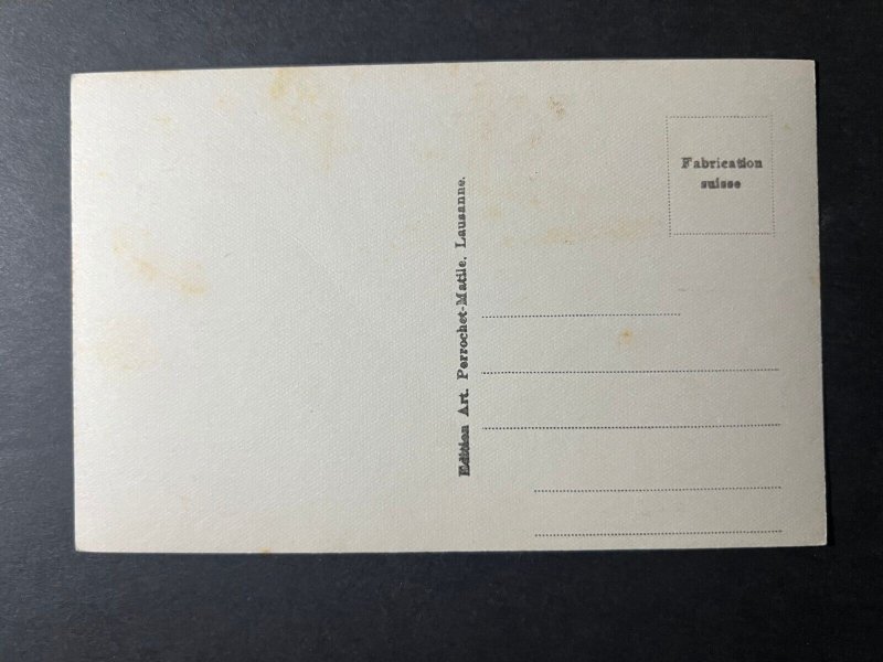 Mint Switzerland Portrait Postcard Geneva League of Nations Postal Stationery