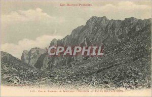 Old Postcard The High Pyrenees Col and Rocks Sencours descent of the Pic du Midi