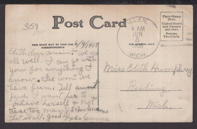 Illinois Chicago, Lincoln Park pm1908 ~ DB