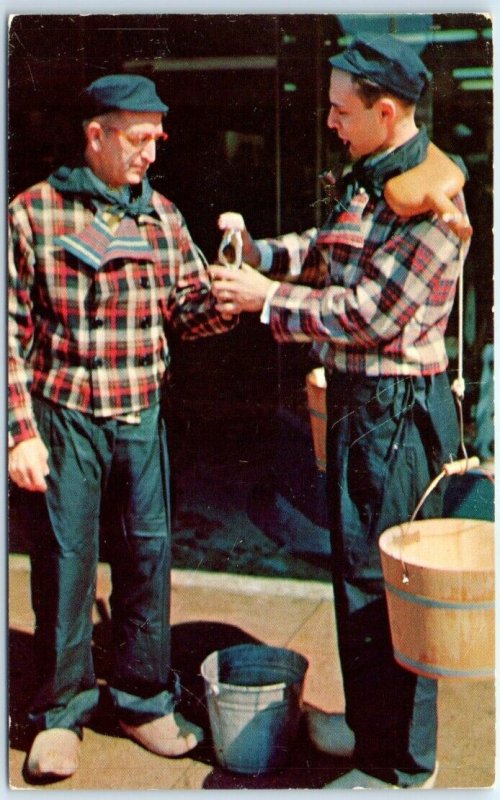 Postcard - A typical scene in native costume during Tulip Time Festival - MI