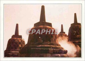 Postcard Modern Indonesia Java Borobudur temple