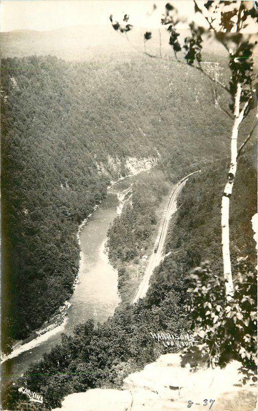 1930s Pennsylvania Grand Canyon Railroad Harrison's Lookout RPPC 12556