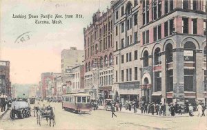 Pacific Avenue from 11th Avenue Tacoma Washington 1908 postcard