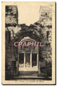 Old Postcard Nimes Le Temple De Diane