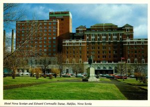 Canada Halifax Hote Nova Scotian and Edward Cornwallis Statue