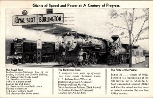 Chicago Expo 1933 the Royal Scot the Burlington Train & Pride of the Prairies