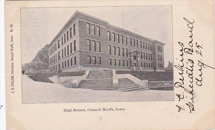 Iowa Council Bluffs High School 1905