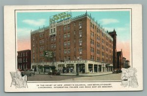 CAMDEN NJ PLAZA CLUB HOTEL ANTIQUE POSTCARD