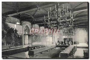 Old Postcard Belgium Leuven Interior of & # 39Hotel city Gothic Room