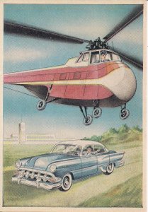 West Germany, Munich Newspaper Insert, Helicopter, 1956 , Great Old Car,