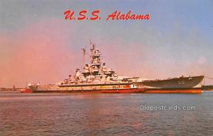 USS Alabama, World War II Military Battleship Unused 