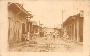 Caimanera Cuba Main Street Barber Shop Real Photo Postcard AA66800