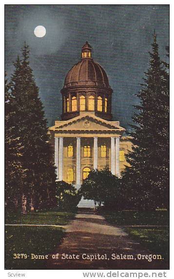 Dome Of State Capitol, Salem, Oregon, 1900-1910s