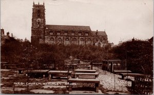 Parish Church Keighley Bradford Borough England Turner's RPPC Postcard H54