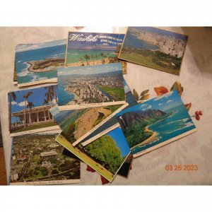 Lot of 23 Vintage Post Cards of Hawaii