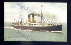 f2476 - L&NW Railway Ferry - Rathmore - Holyhead/Greenore Service - postcard