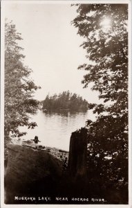 Muskoka Lake near Hoc-Roc River Ontario ON Unused RPPC Postcard E78