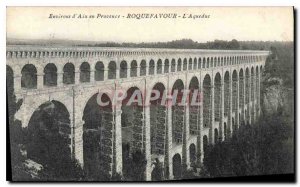 Old Postcard Environs of Aix en Provence Roquefavour Aqueduct