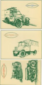 British Telecom Linesman Engineers Transport Morris Vans 3x Postcard s