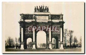 CARTE Postale Old Paris and the Arc de Triomphe Carrousel Wonders