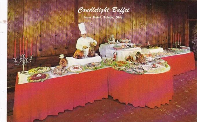 Ohio Toledo Secor Hotel Candlelight Buffet