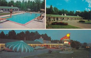 Emporia VA, Virginia -Pool at Motel Emporia on US Routes 301 and 95 - Roadside