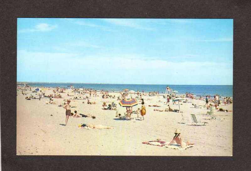 RI Beach Bathers Narragansett Rhode Island Postcard