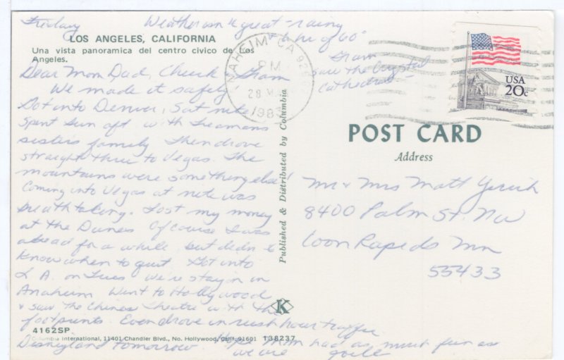 US    PC3397  LOS ANGELES, CALIFORNIA