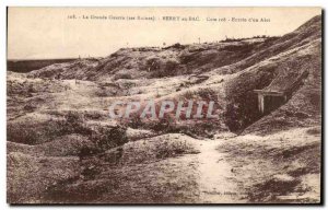 Old Postcard The Great War Berry au Bac rating Entree d & # 39un Army Shelter