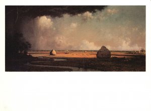 Vintage Postcard Martin Johnson Heade Marshfield Meadows Amon Carter Museum TX