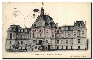 Old Postcard Evreux L & # 39Hotel Town