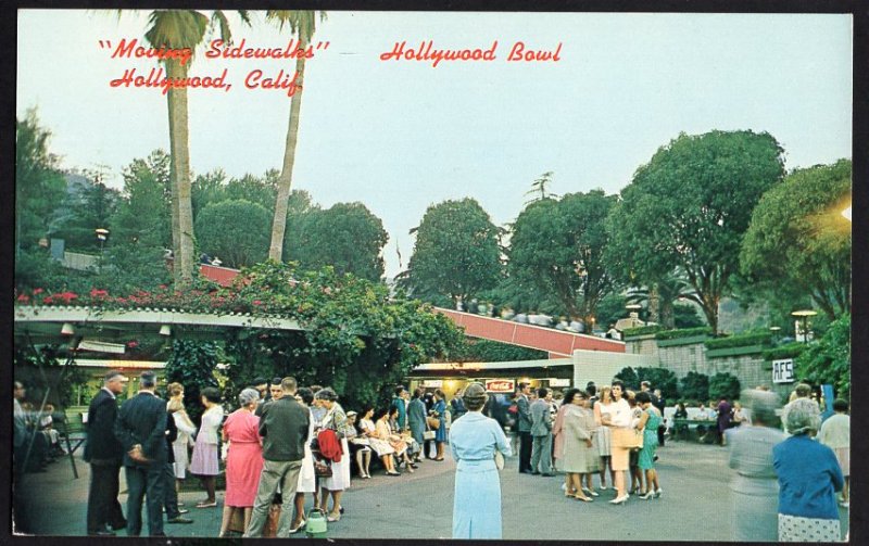 California HOLLYWOOD Bowl Patio Gift Shoppe Moving Sidewalks - Chrome