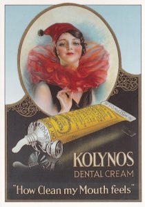 Kolynos Dental Toothpaste Cream Advertising Poster Postcard