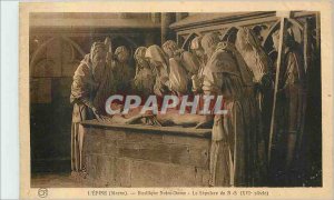 Old Postcard The Thorn (Marne) Notre Dame The Sepulcher N S (XVIth Century)